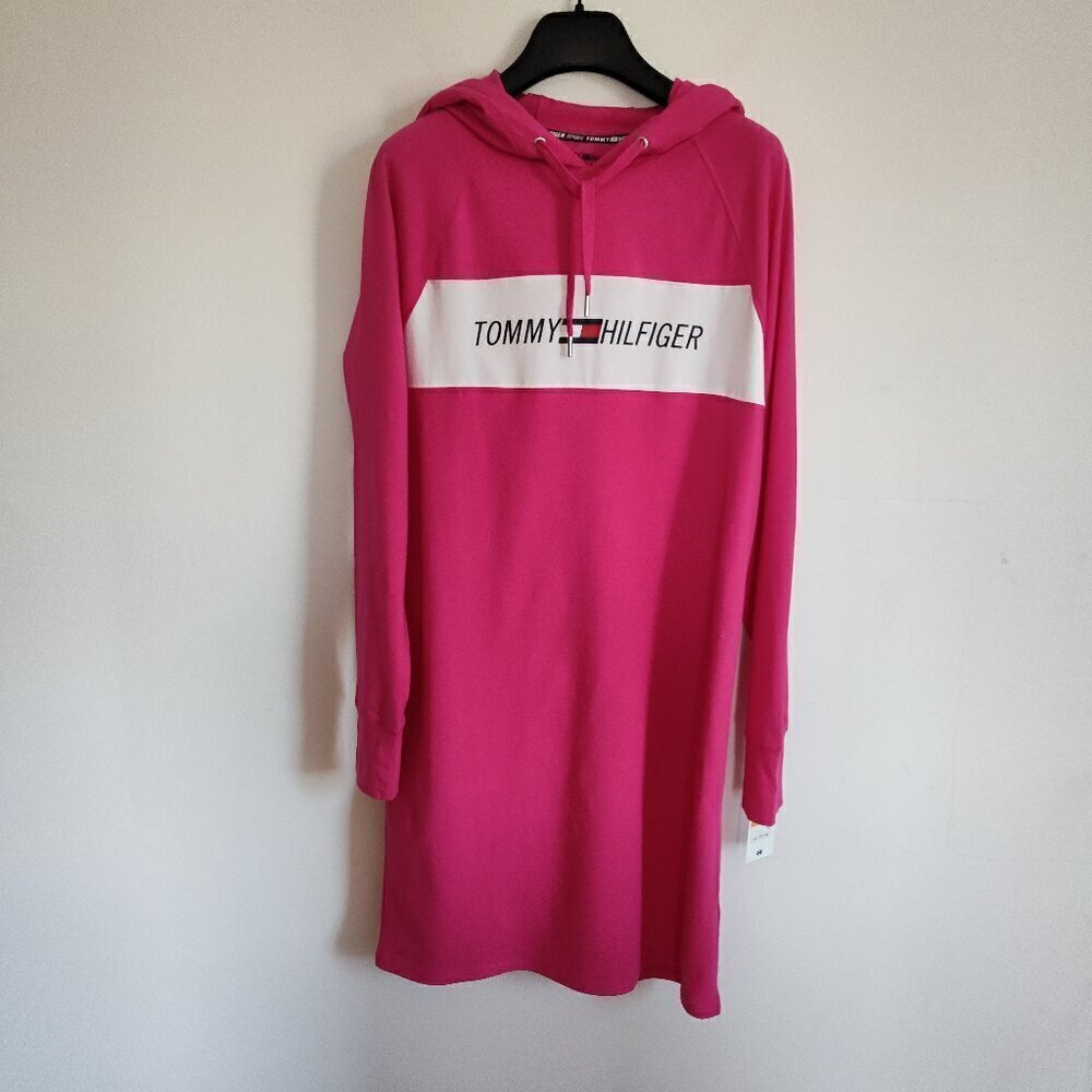 Ladies SZ S Tommy Hilfiger T-Shirt Hoodie Dress
